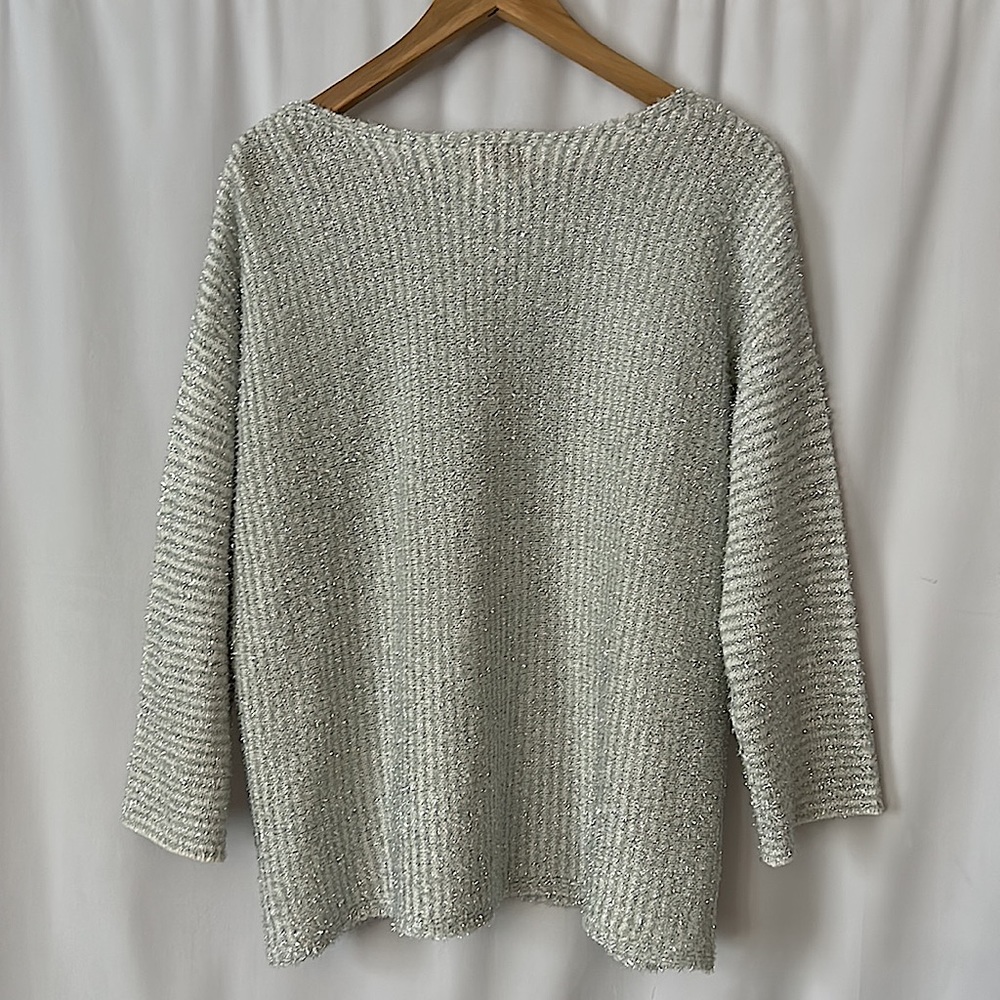 Ruby Rd. Gorgeous Rhinestone Light Silver Metalli… - image 2